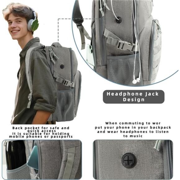 backpack laptop 17.3 inch CALPAK Luka 17" GEMINI Collection Ergonomic carry Travel Laptop Backpack, 17 Inch